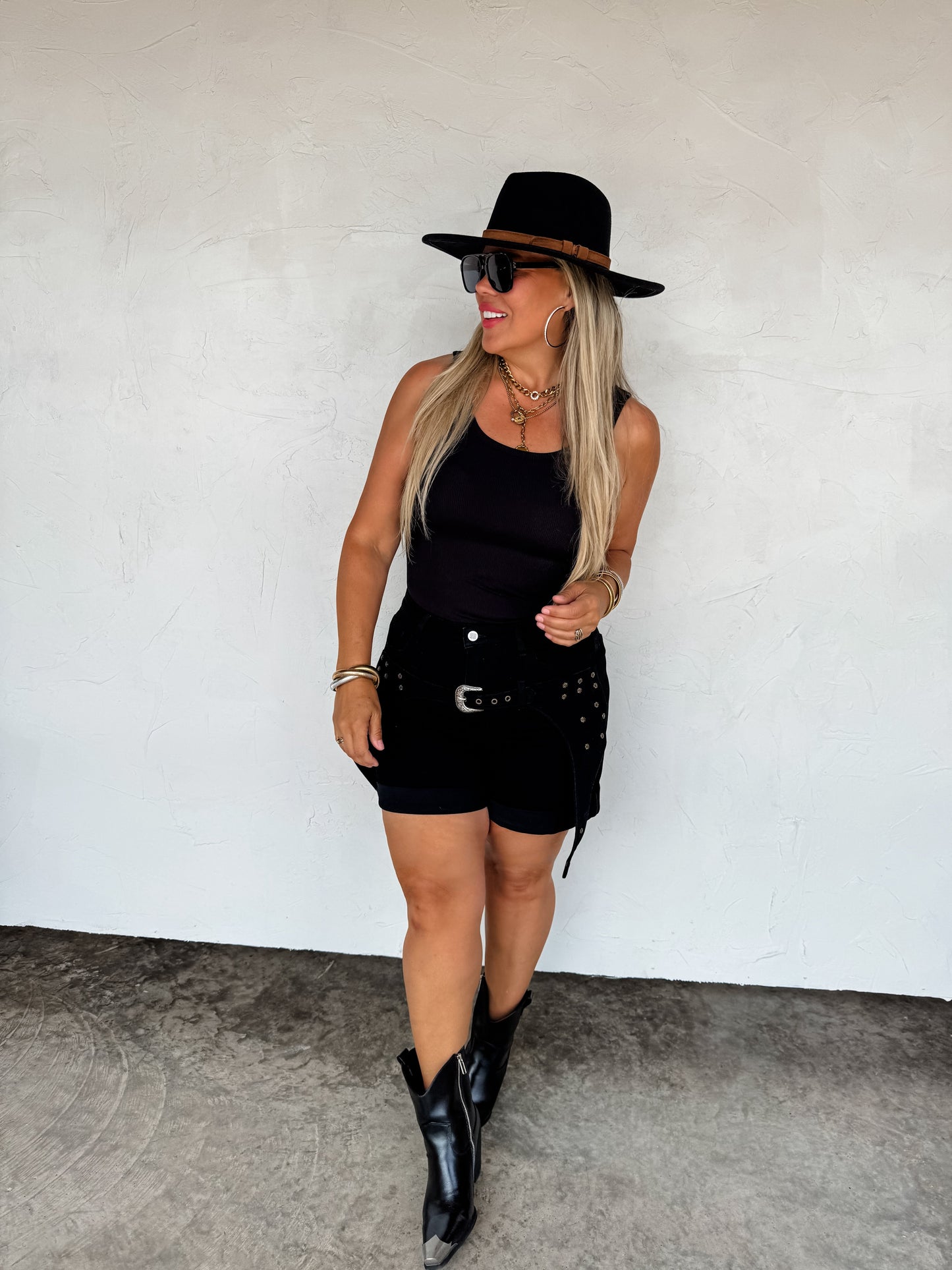 Hazel Blues® | PREORDER- FESTIVAL NIGHTS BUCKLE SHORTS