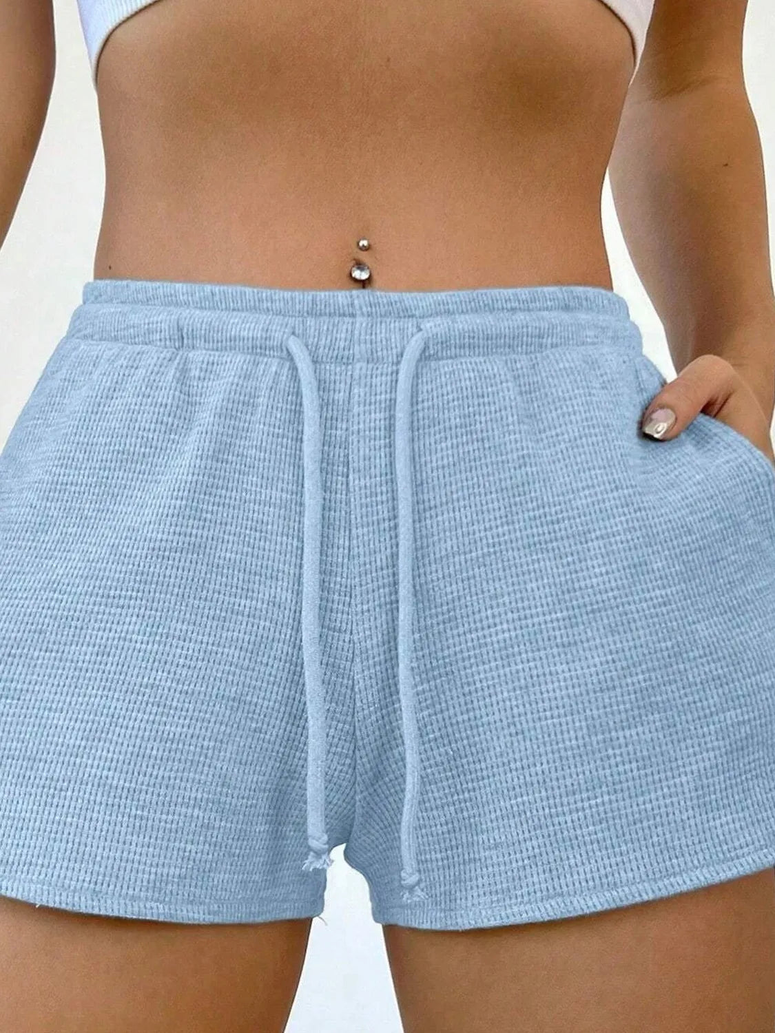 Hazel Blues® | Drawstring Shorts with Pockets