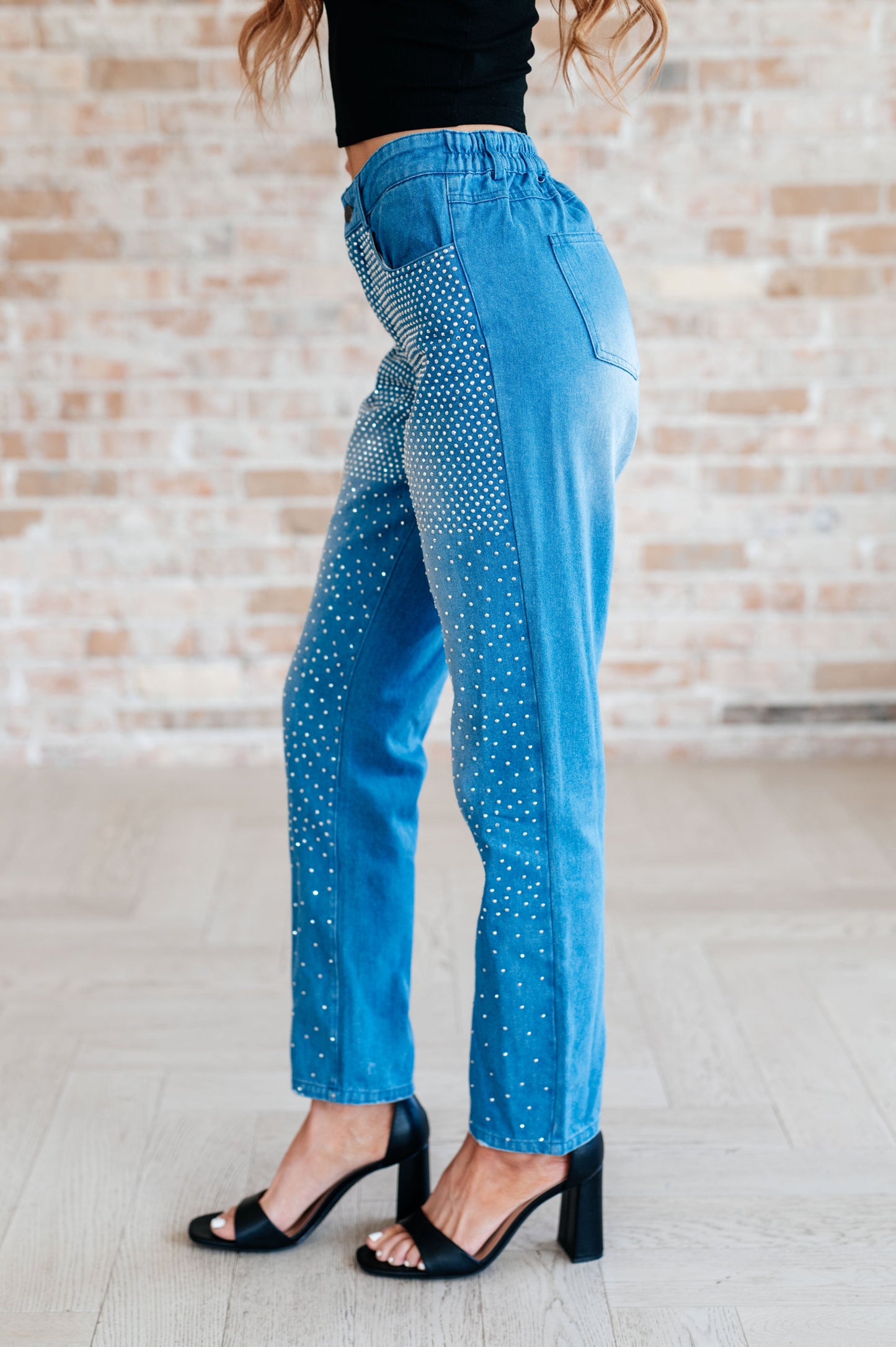 Hazel Blues® | Beck and Call Rhinestone Pants