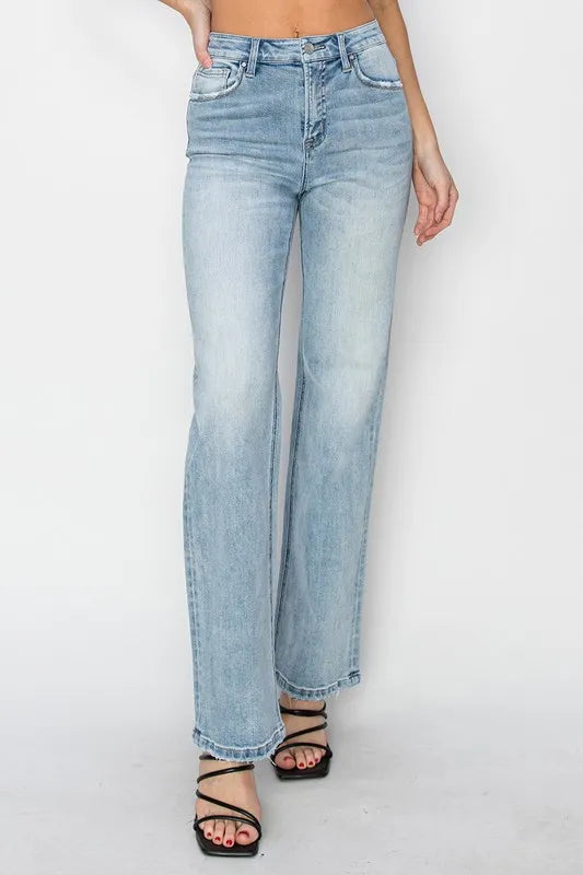 Hazel Blues® | RISEN High Rise Straight Jeans