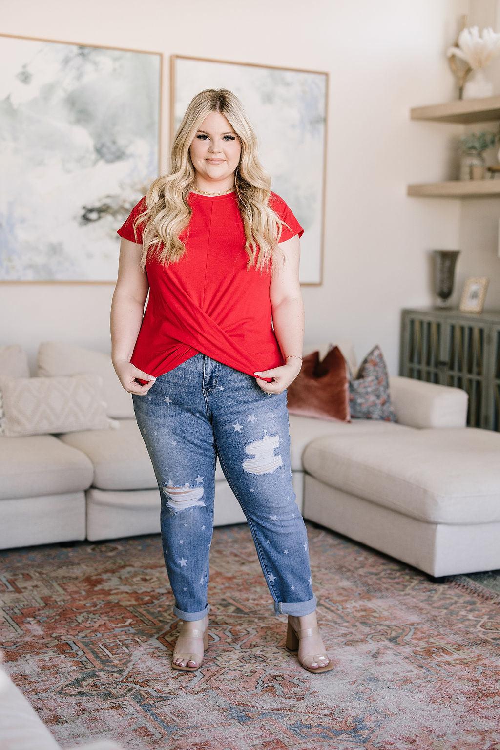 Hazel Blues® | Juliet Star Crossed Boyfriend Jeans