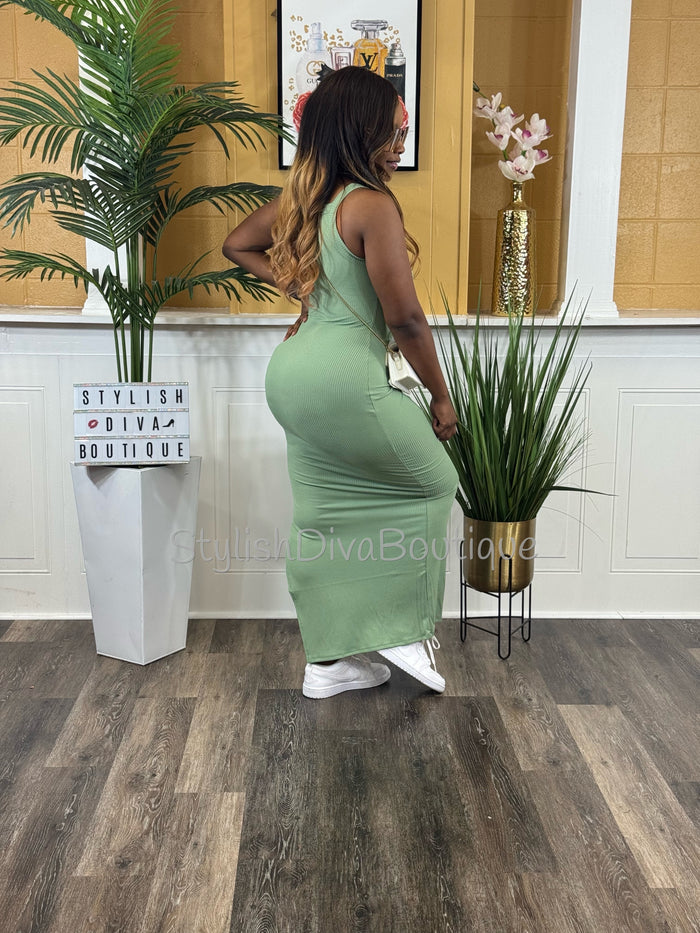 Summer Heat Maxi Dress (Green)