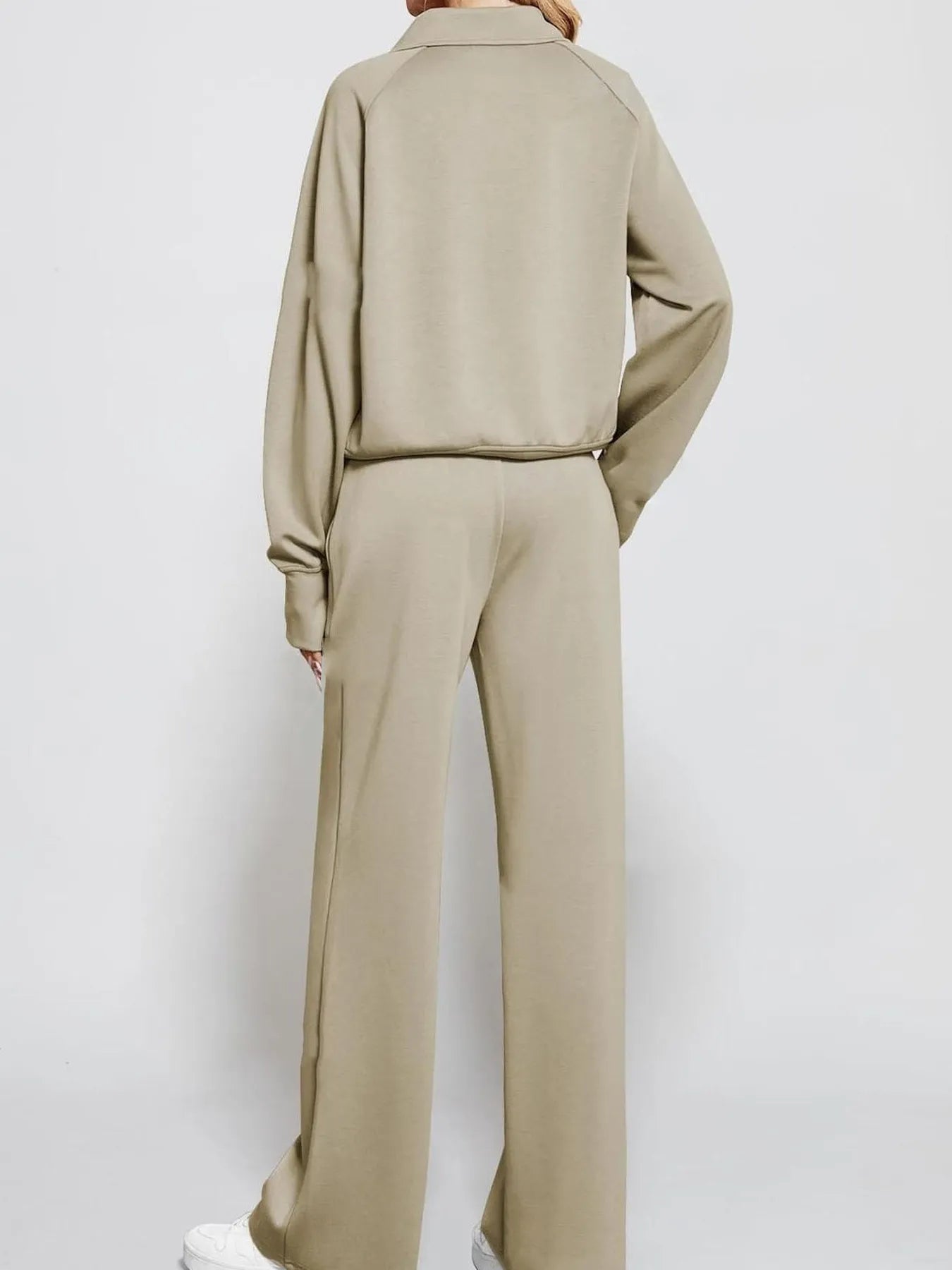 Hazel Blues® |  Half Zip Long Sleeve Top and Pants Set