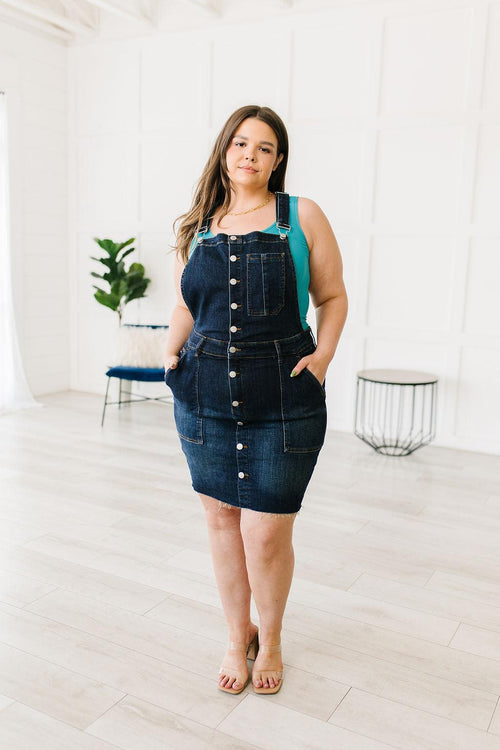 Hazel Blues® |  Agnes Denim Overall Dress