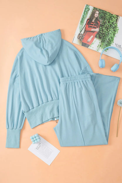 Hazel Blues® |  Zip-Up Hoodie and Pants Active Set