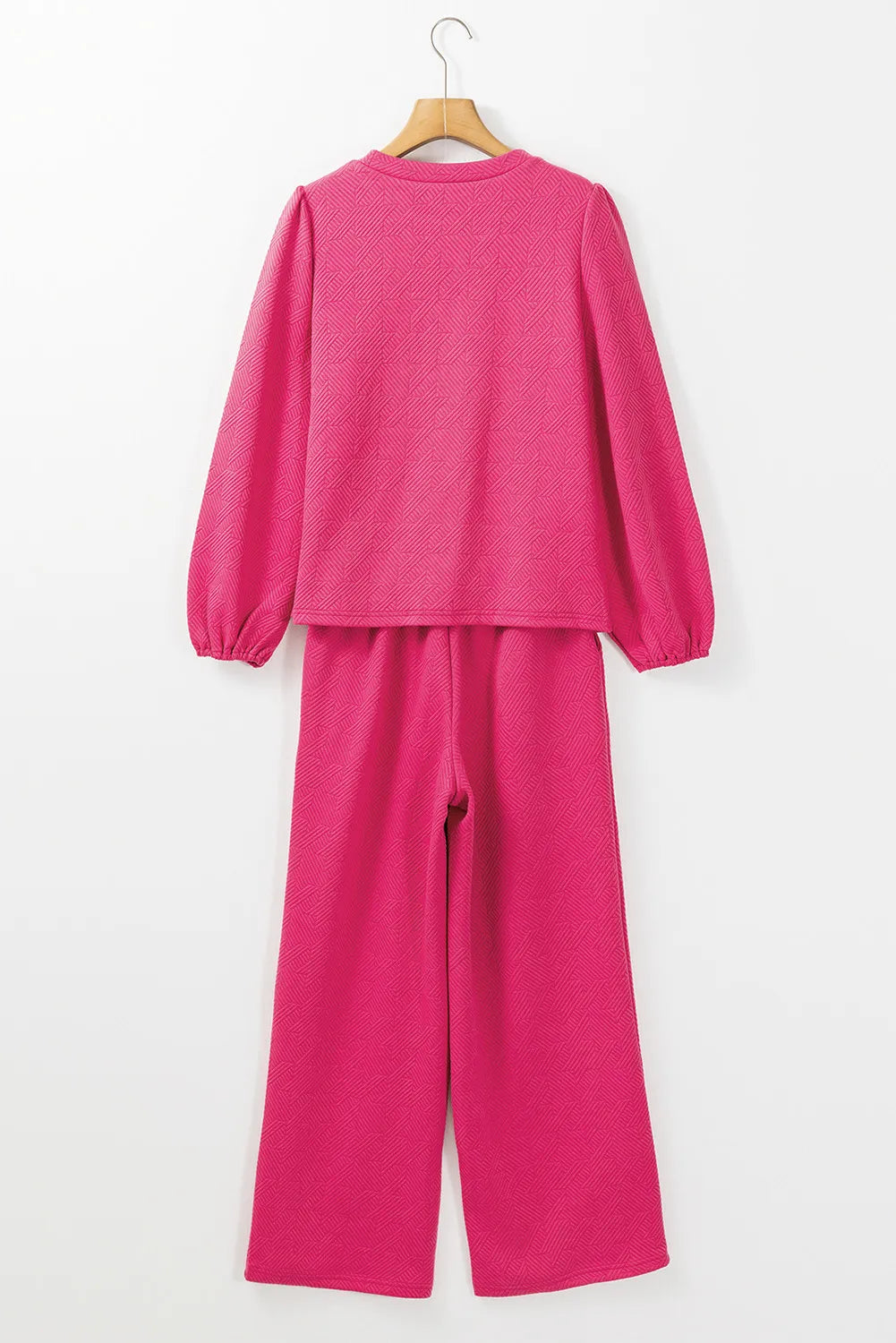 Hazel Blues® |  Round Neck Long Sleeve Top and Pants Set
