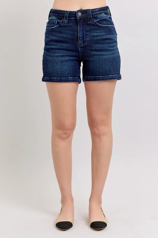 Hazel Blues® |  Judy Blue High Waist Back Flap Pocket Denim Shorts
