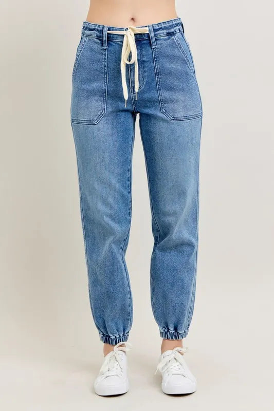 Hazel Blues® | Judy Blue High Waist Denim Jogger