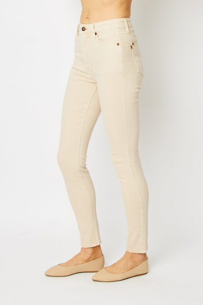 Hazel Blues® |  Judy Blue Garment Dyed Tummy Control Skinny Jeans