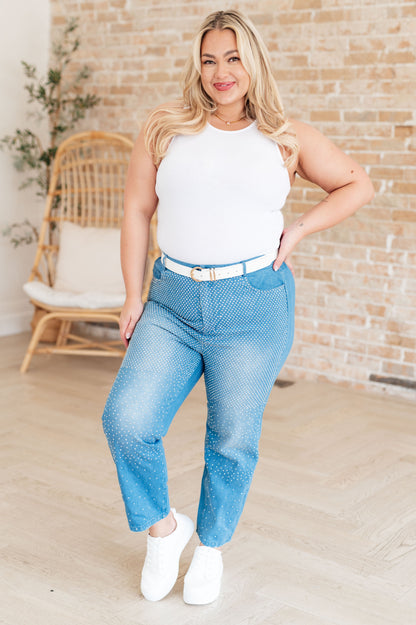 Hazel Blues® |  Beck and Call Rhinestone Pants