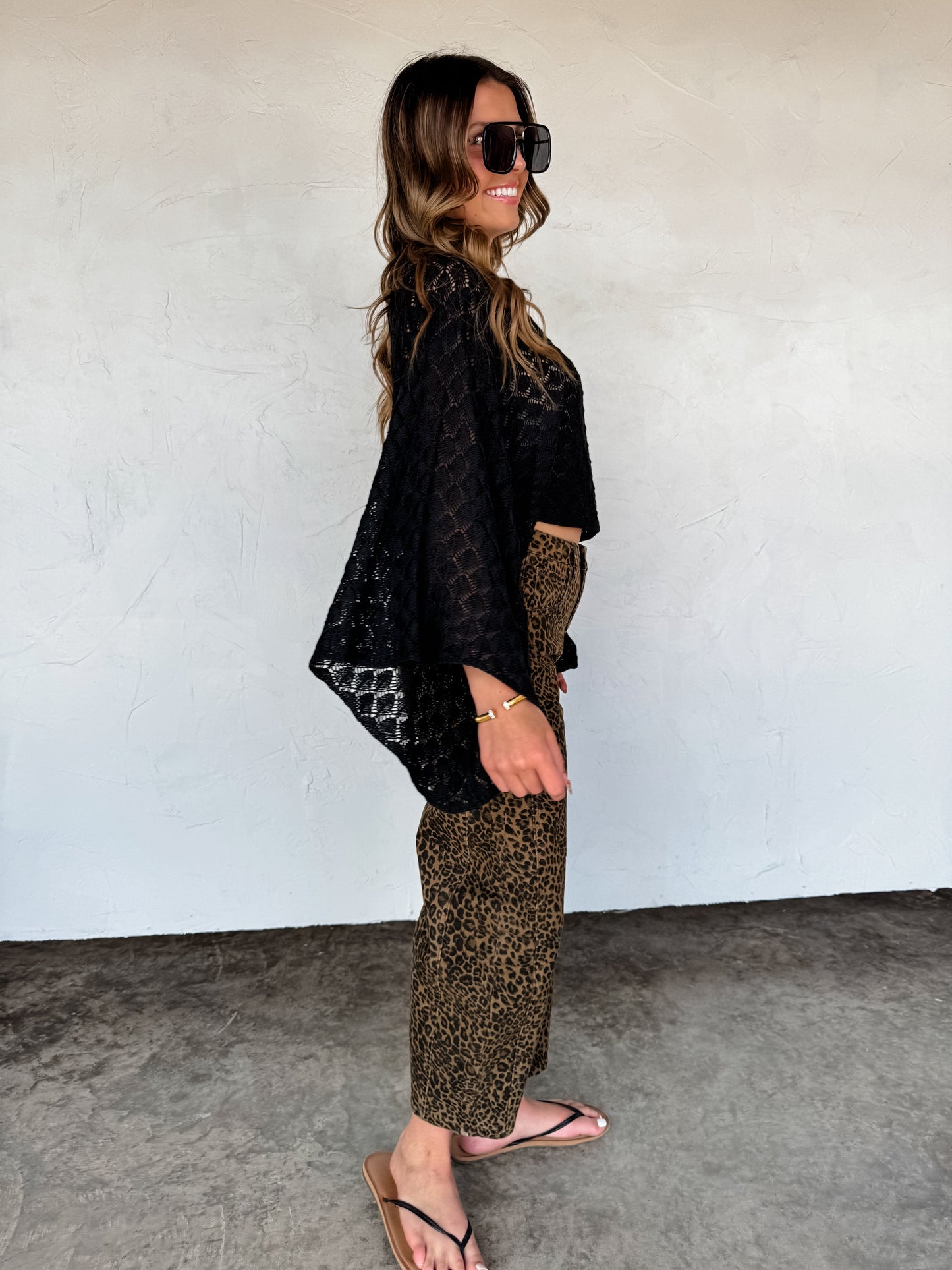 Hazel Blues® |  PREORDER- BEX CHEETAH BARREL JEANS