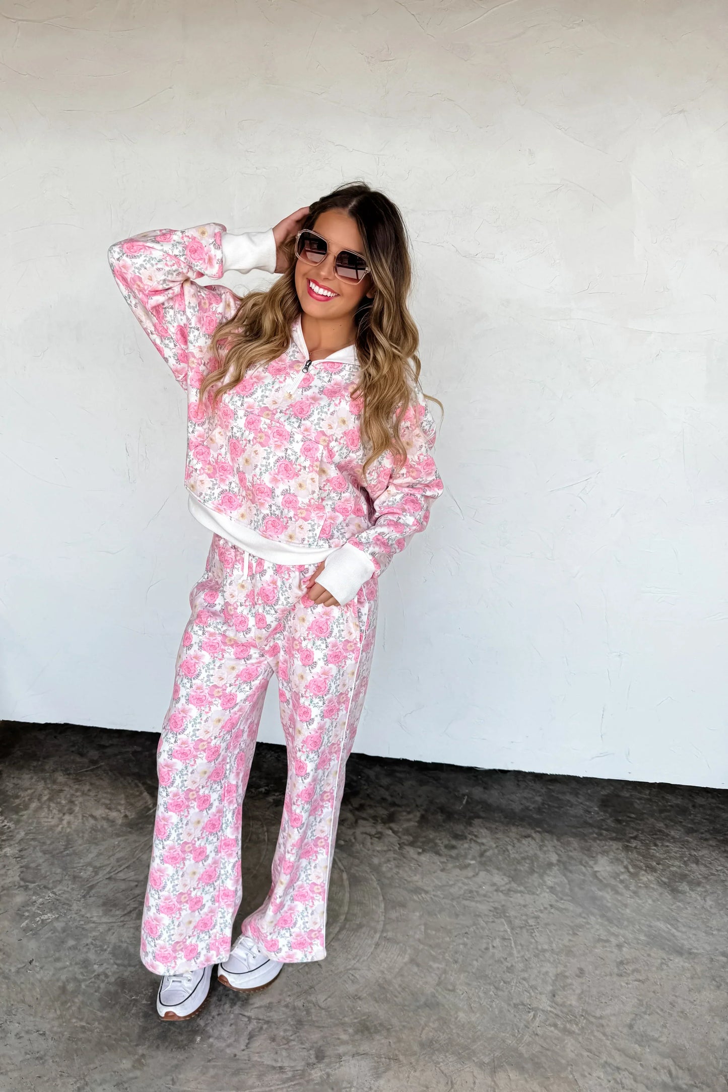 Hazel Blues® |  Floral & Cheetah Drift Away Joggers