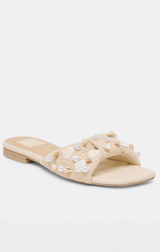 Dolce Vita Lizza Sandal ~ Oatmeal Beaded Raffia