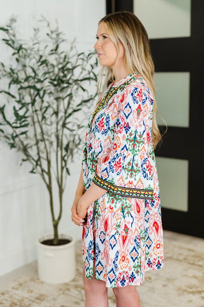 Hazel Blues® |  Depend on Me Boho Tiered Dress