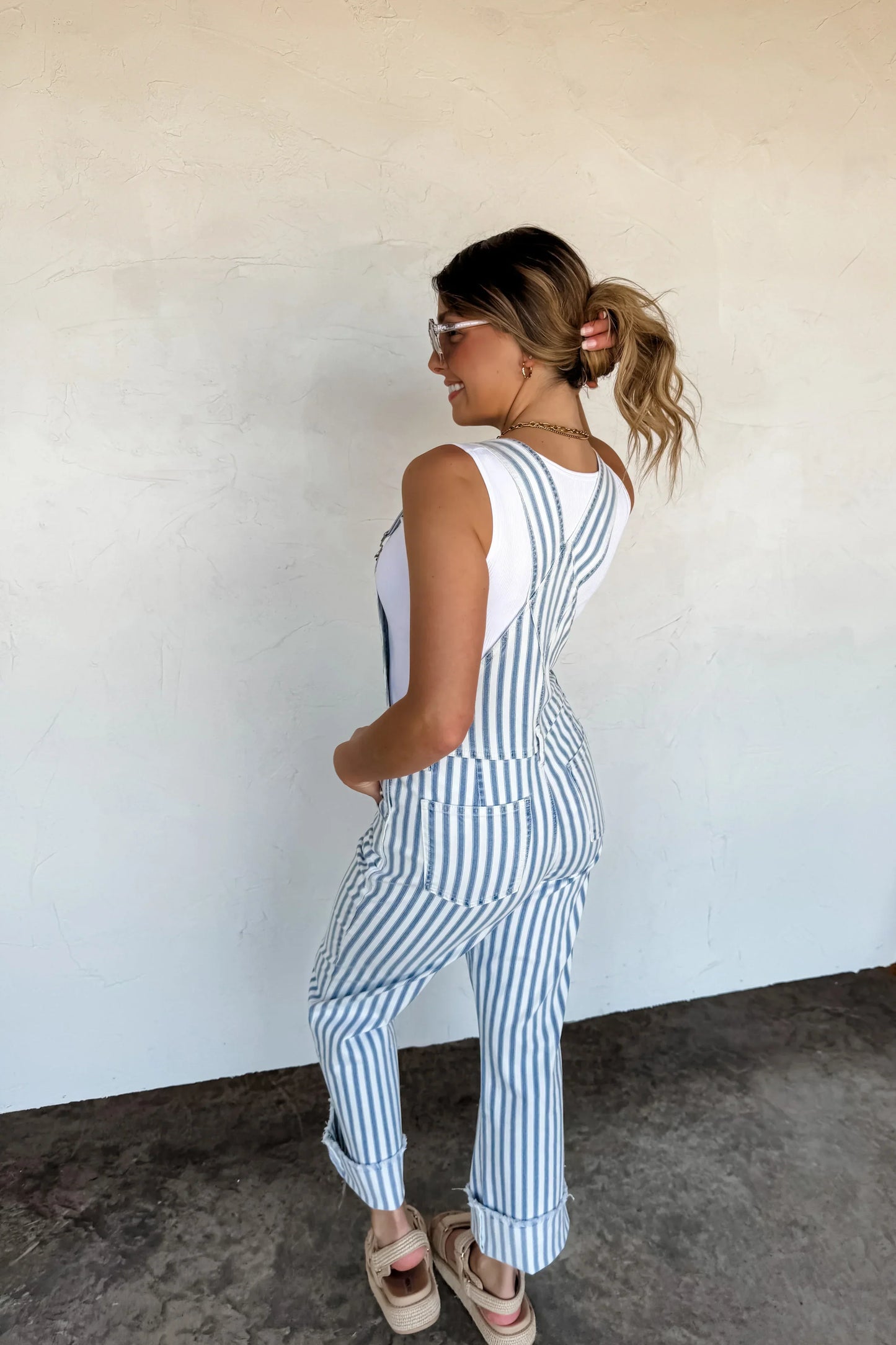 Hazel Blues® |  PREORDER: Dahlia Stripe Overalls