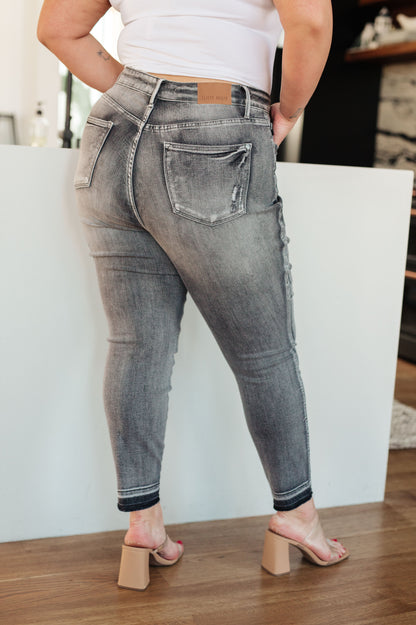 Hazel Blues® |  Hadley High Rise Control Top Release Hem Skinny