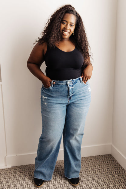 Hazel Blues® |  Hope High Rise Wide Leg Jeans