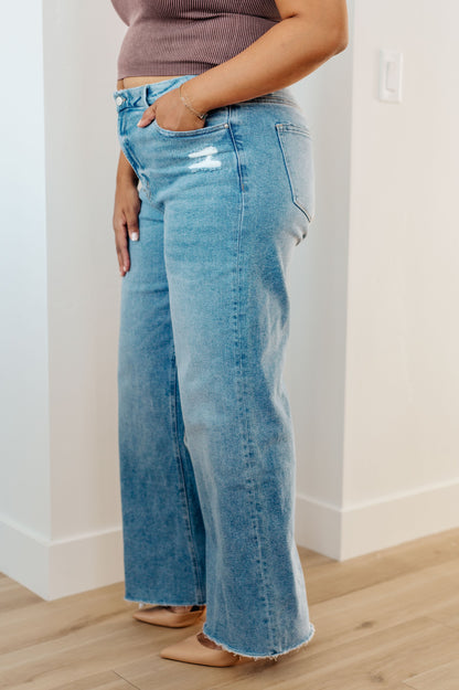 Hazel Blues® |  Hope High Rise Wide Leg Jeans