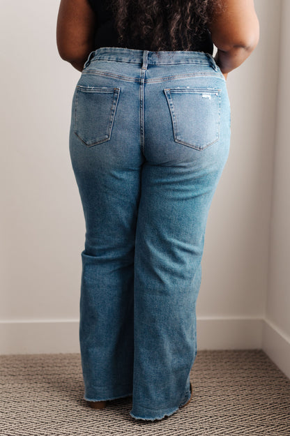 Hazel Blues® |  Hope High Rise Wide Leg Jeans