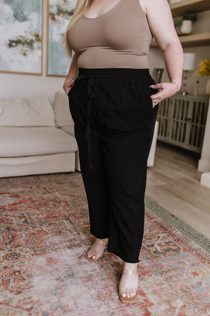 Hazel Blues® |  Love Me Dearly High Waisted Pants in Black