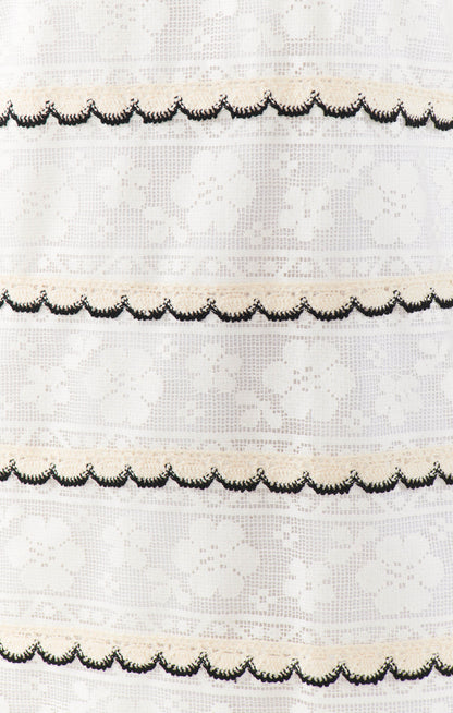 Cynthia Mini Dress ~ French Vanilla Lace