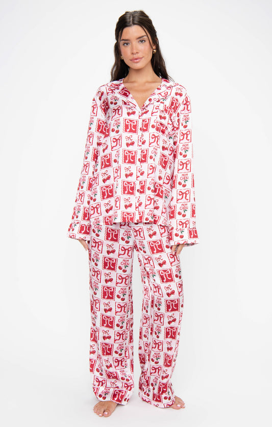 Classic PJ Set ~ Mon Cheri Silky