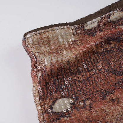 Vintage Snakeskin Sequin Low Waist Shorts