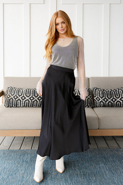 Hazel Blues® |  Timeless Tale Maxi Skirt in Black