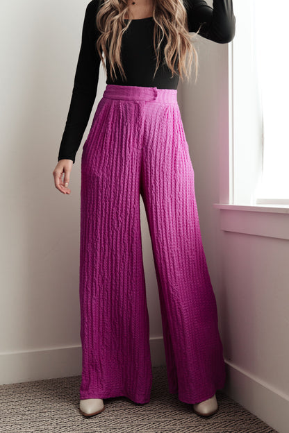Hazel Blues® |  Totally Crazy Still Wide Leg Pants