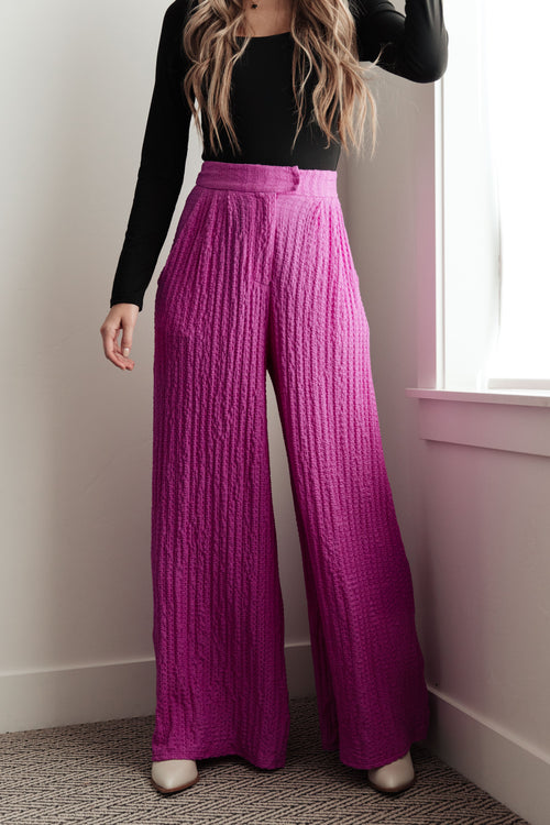 Hazel Blues® |  Totally Crazy Still Wide Leg Pants