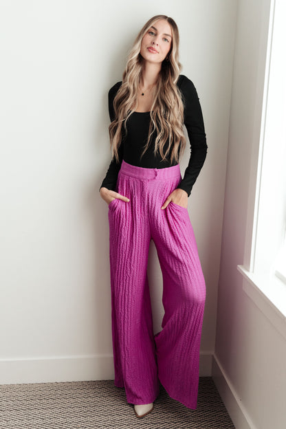 Hazel Blues® |  Totally Crazy Still Wide Leg Pants