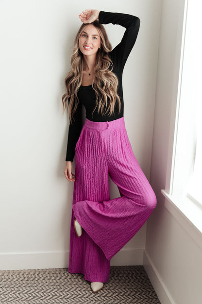 Hazel Blues® |  Totally Crazy Still Wide Leg Pants