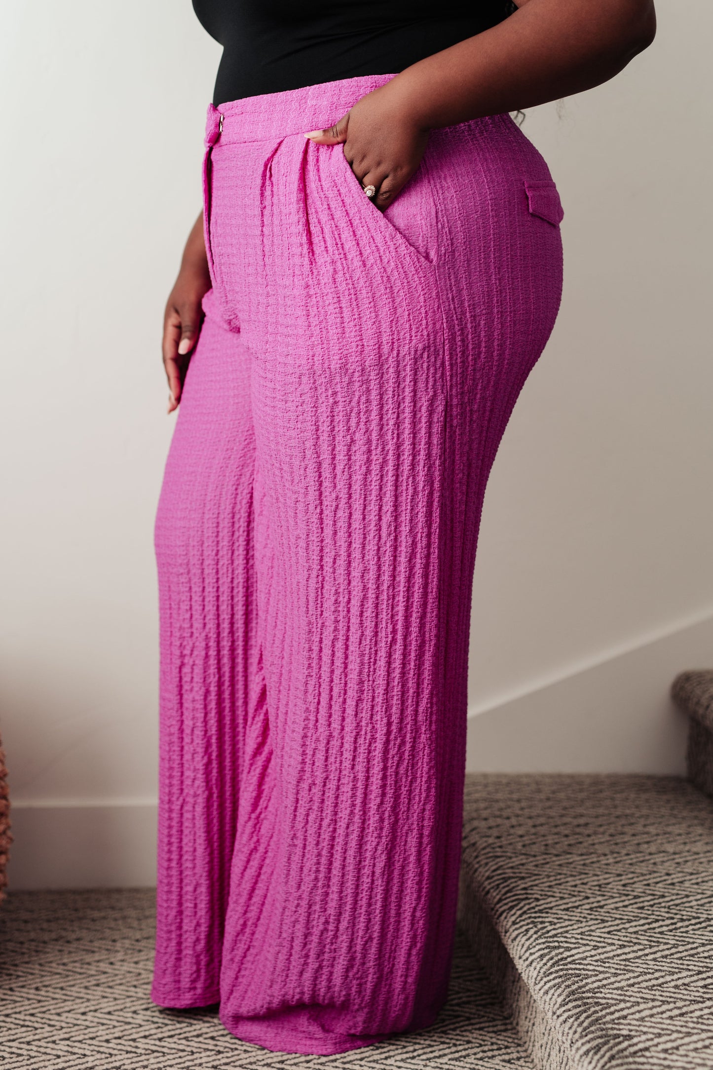 Hazel Blues® |  Totally Crazy Still Wide Leg Pants