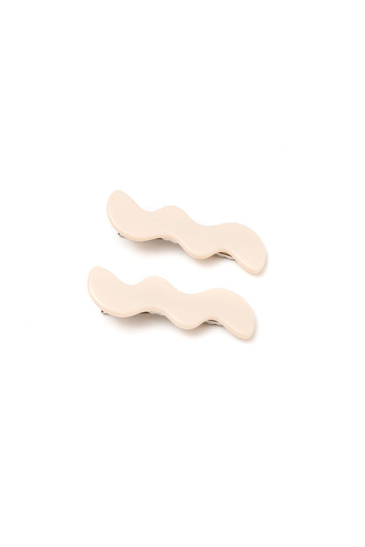 Hazel Blues® |  Wavy Clip Set in Cream