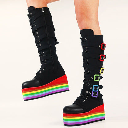 Gothic Zipper Boots - Sansa Costa