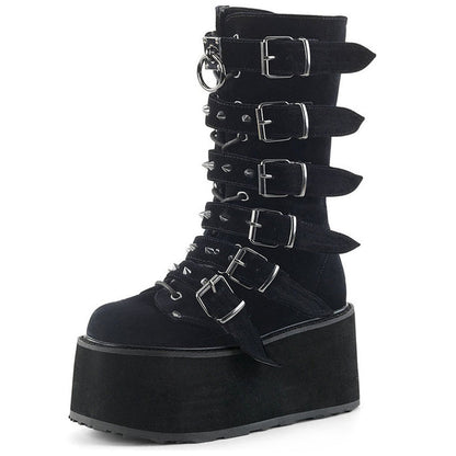 Gothic Zipper Boots - Sansa Costa
