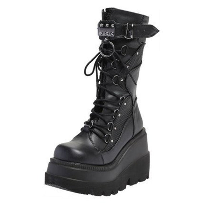 Gothic Zipper Boots - Sansa Costa