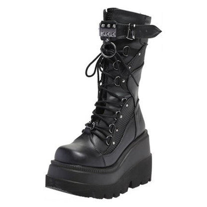 Gothic Zipper Boots - Sansa Costa