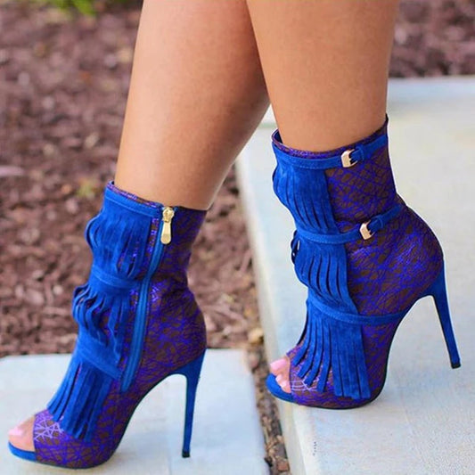 Buckle Strap  Ankle Boots - Sansa Costa