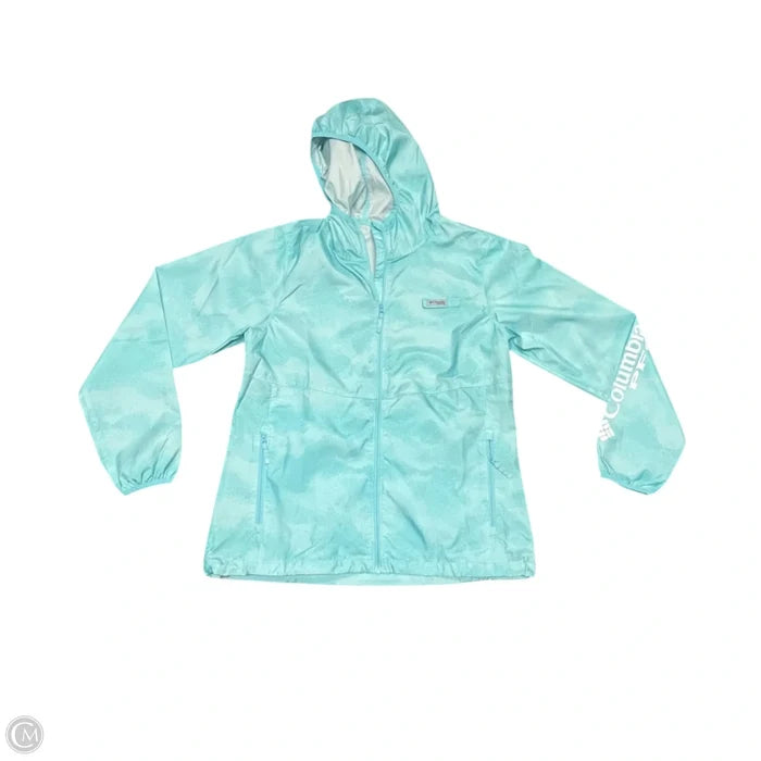 Athletic Jacket By Columbia In Aqua, Size: M