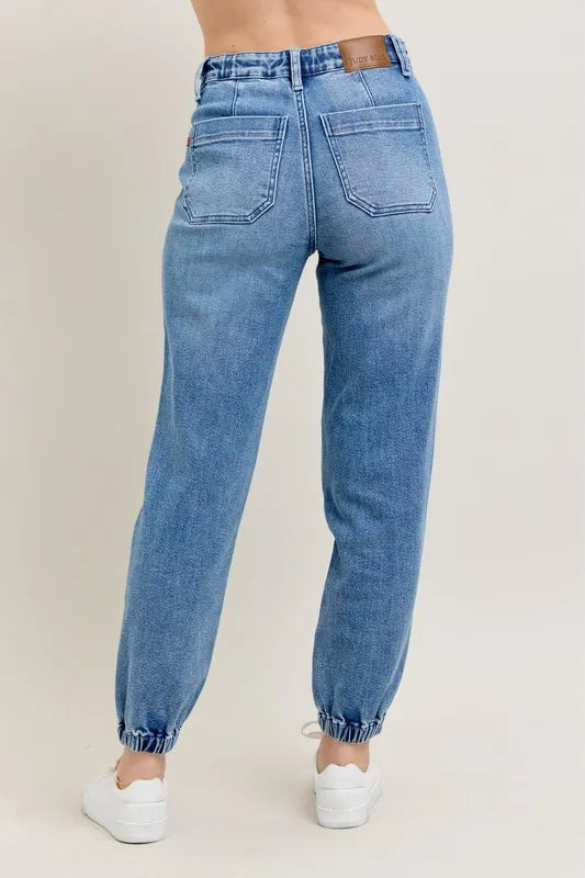 Hazel Blues® | Judy Blue High Waist Denim Jogger