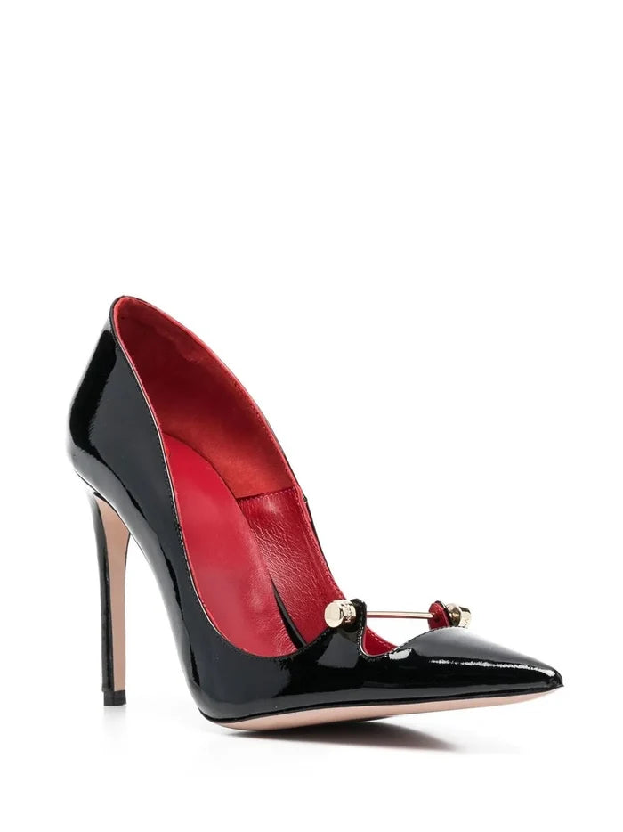 Bar High Heel Stiletto Pumps