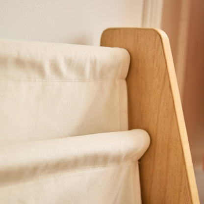 BILLUND - Etagère range-livres pour enfants en bois et tissu