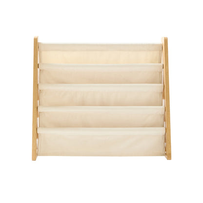 BILLUND - Etagère range-livres pour enfants en bois et tissu