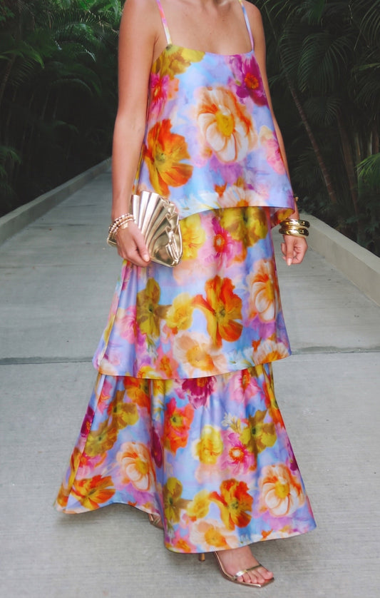 Ella Maxi Dress ~ Brushed Blooms