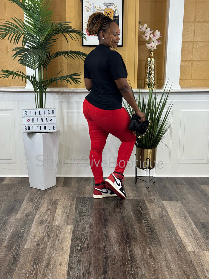 BOSS Definition Graphic Tee (Red Print)