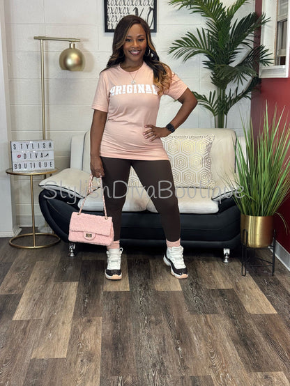 Butter Soft Microfiber Leggings up to 3XL (Chocolate)