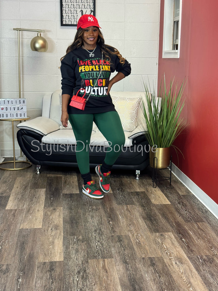 Butter Soft Microfiber Leggings up to 3XL (Dark Green)