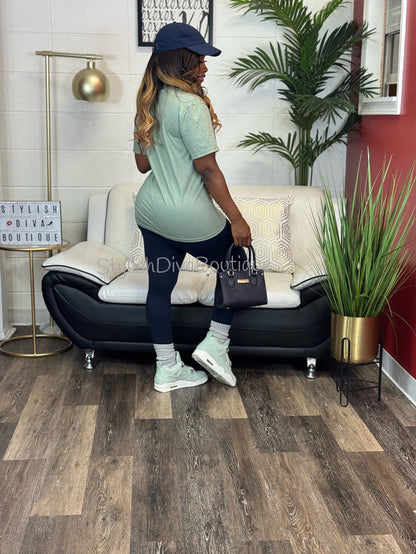 Butter Soft Microfiber Leggings up to 3XL (Navy)