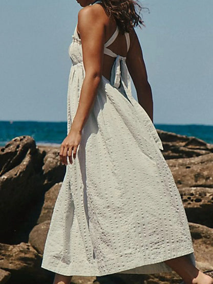 Hazel Blues® |  Sweetheart Neck Midi Dress